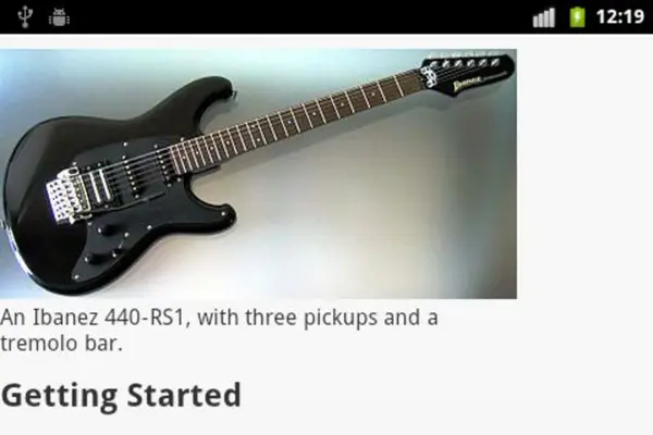 Guitar android App screenshot 3